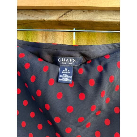 Vintage Red Dot Flare Midi Skirt - Picture 8 of 9